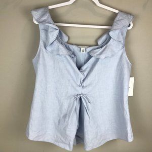 Women's Lewit NWT linen/cotton blend sleeveless blouse US XL